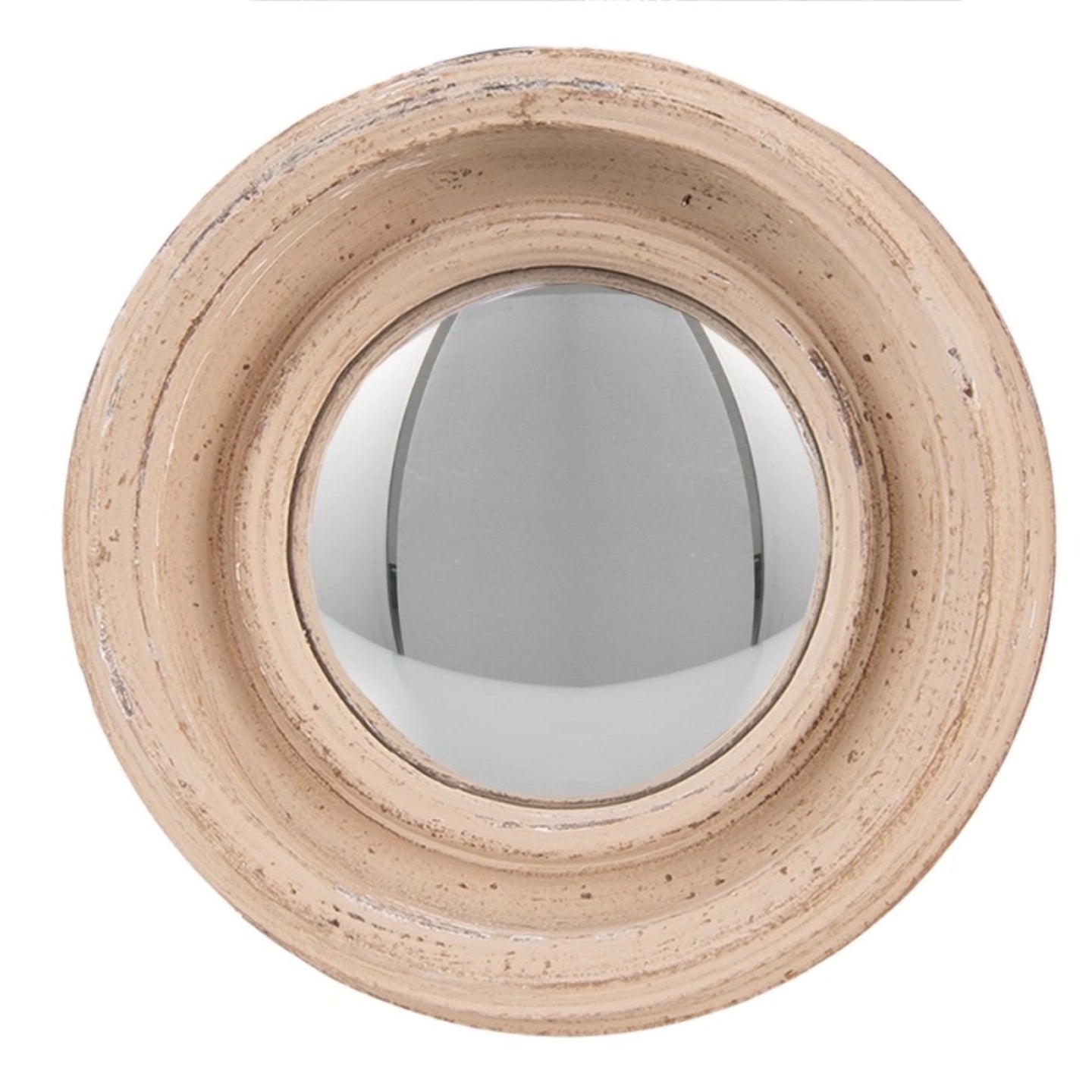 Miroir convexe mini beige 16 cm