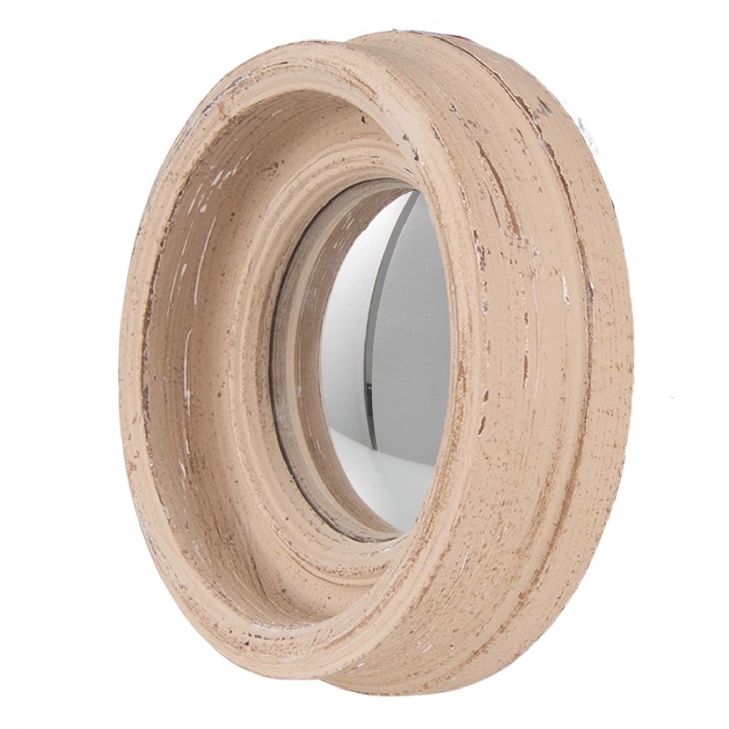 Miroir convexe mini beige 16 cm