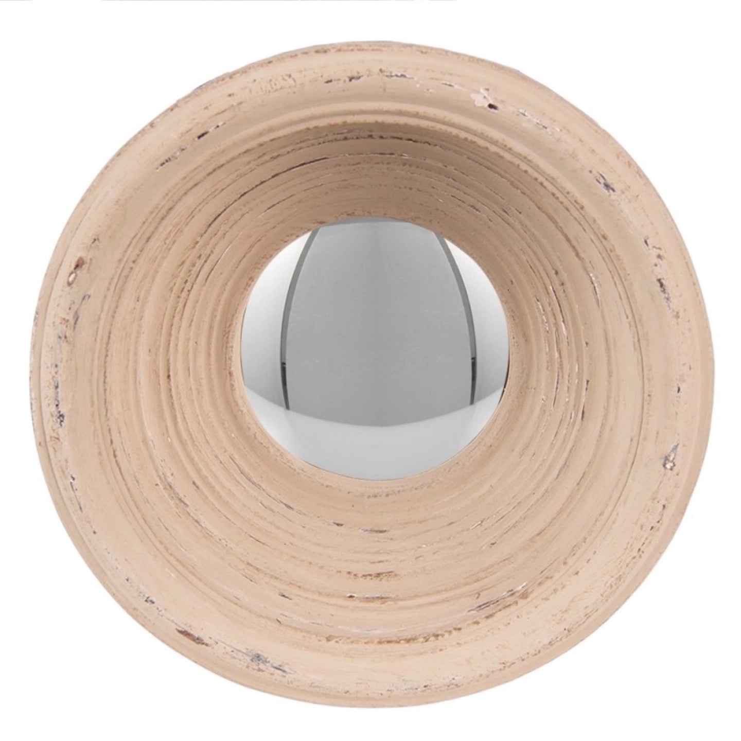 Miroir convexe beige profond 19 cm