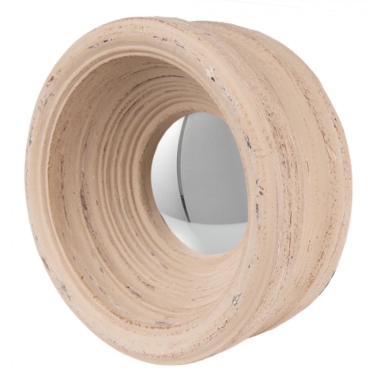 Miroir convexe beige profond 19 cm