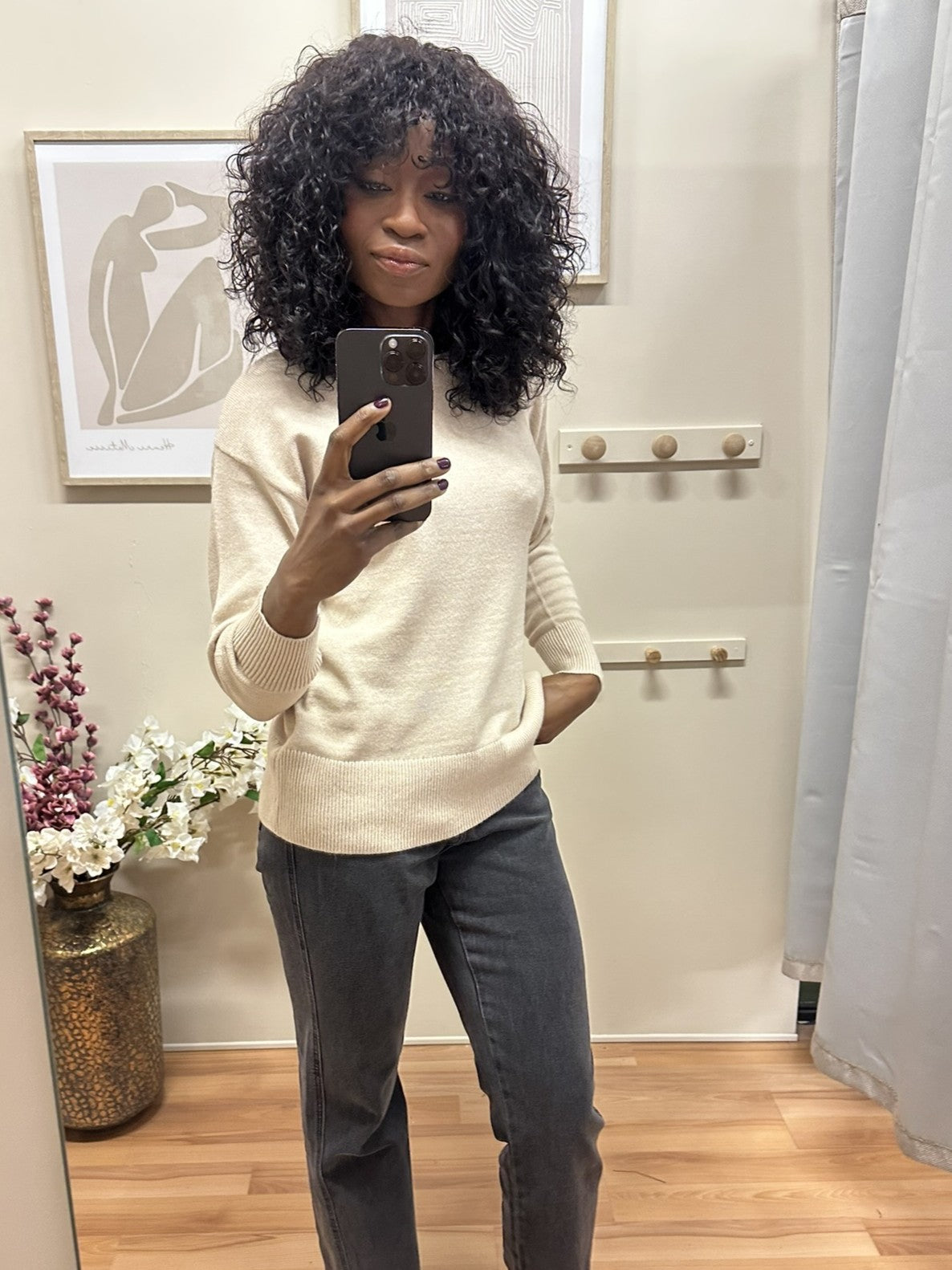 Pull Nonina beige