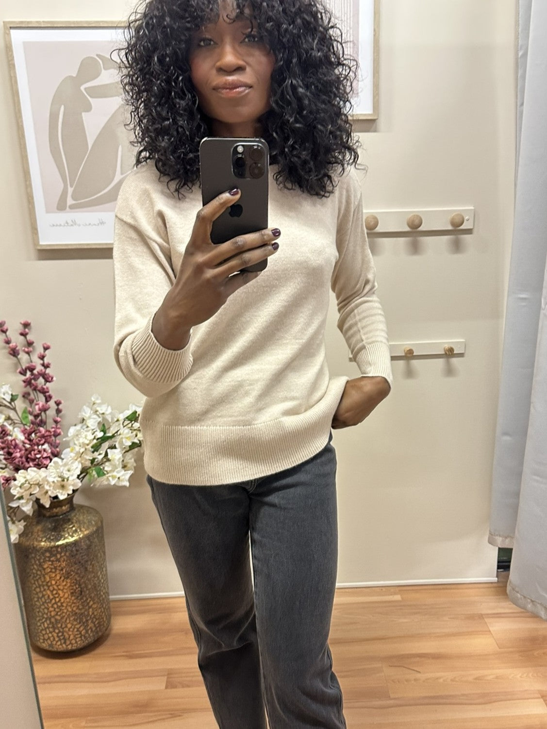 Pull Nonina beige