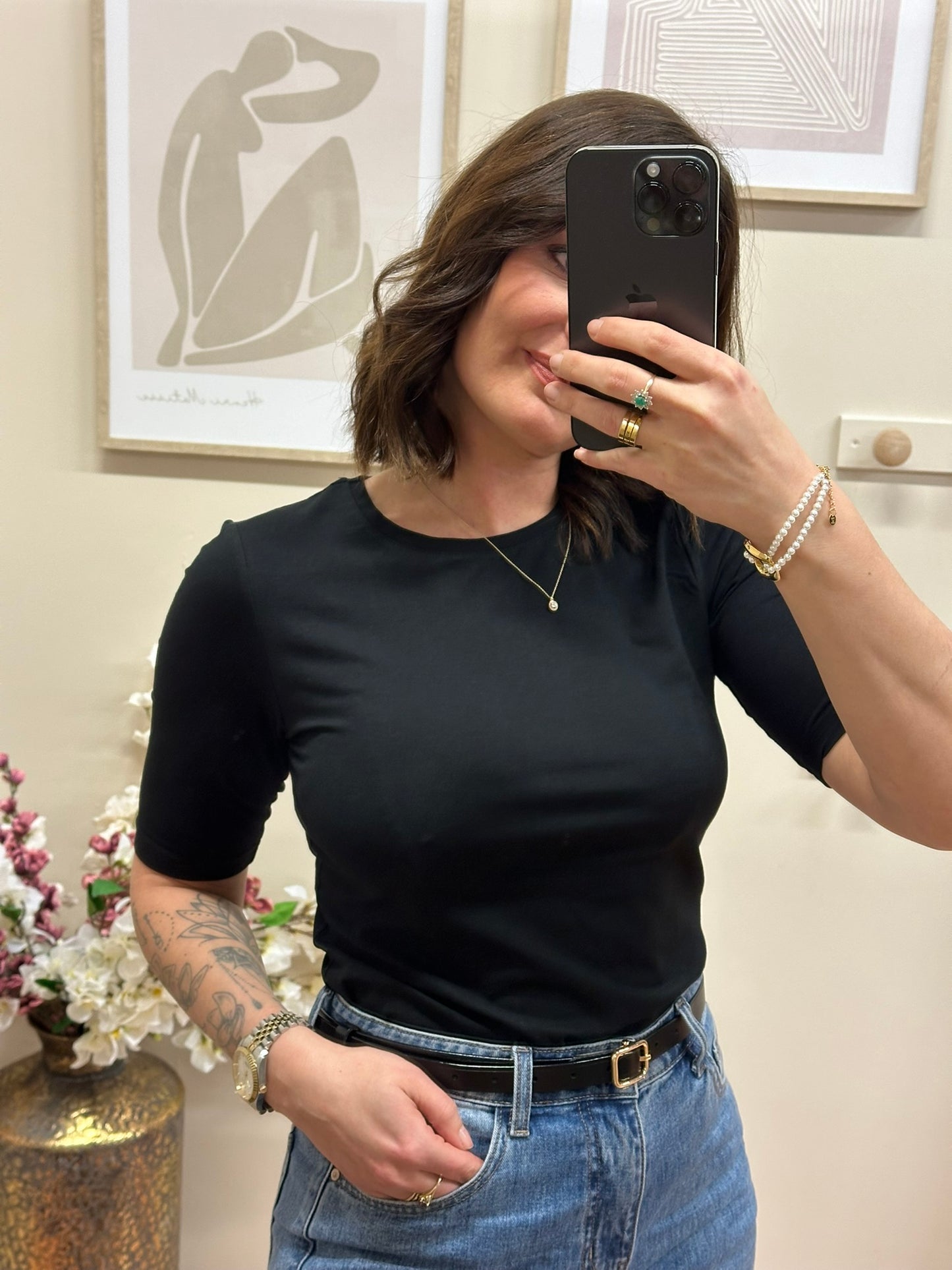 Tshirt Pomila noir