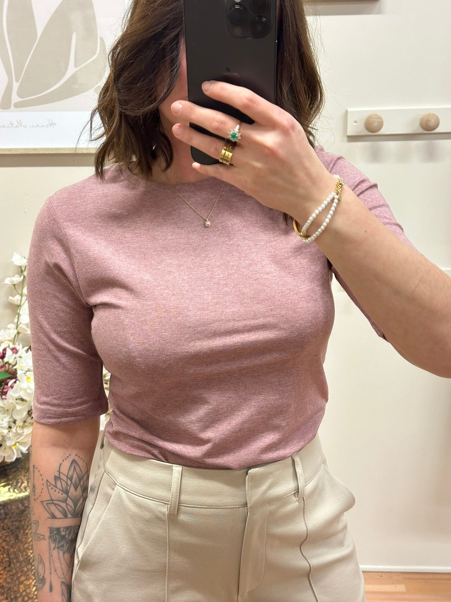 Tshirt Pomila rose