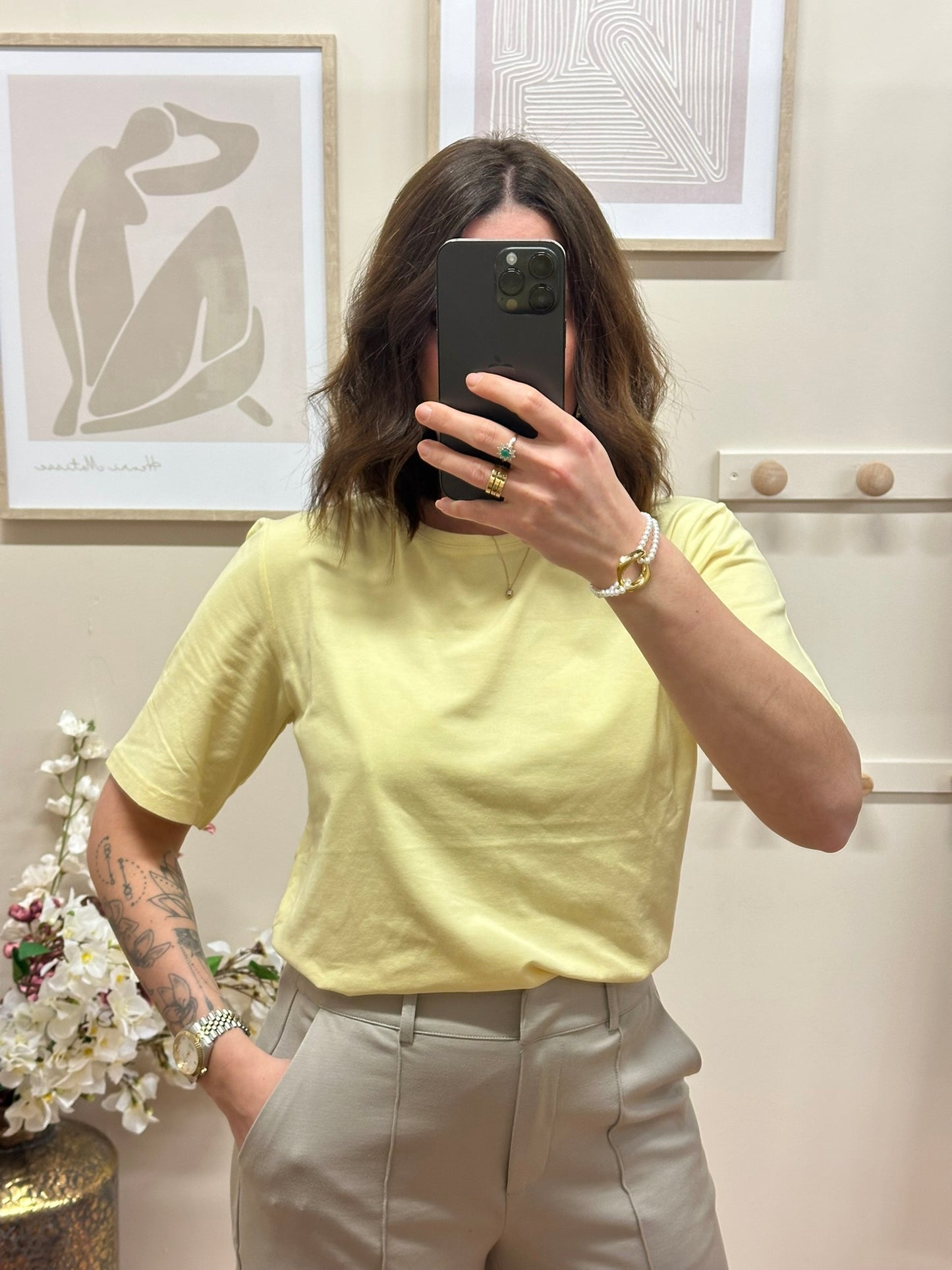 T-shirt Pamila jaune