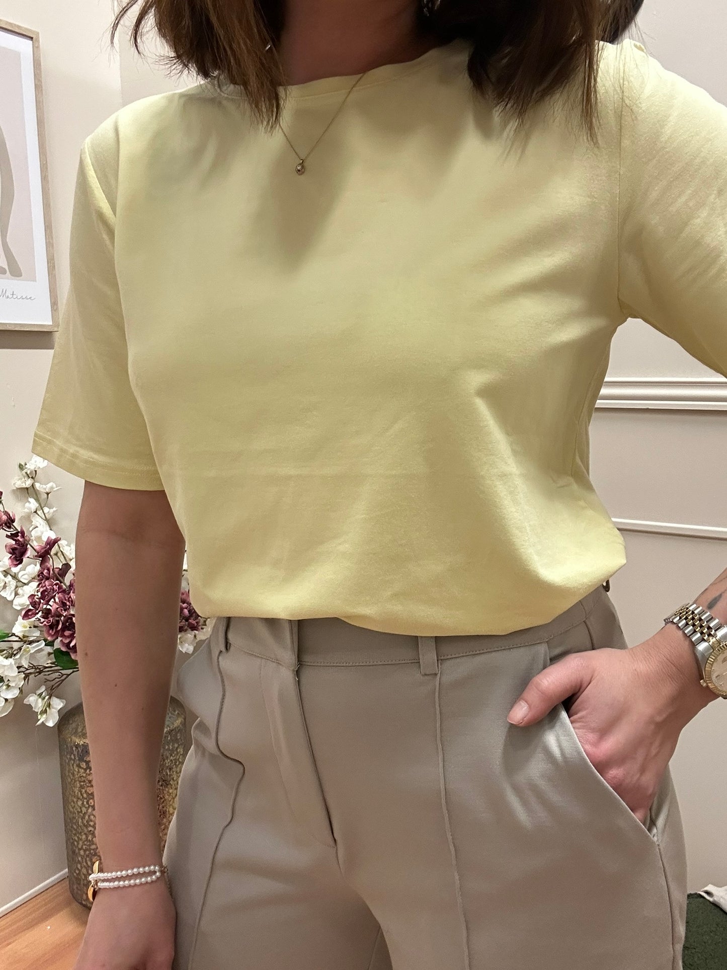 T-shirt Pamila jaune
