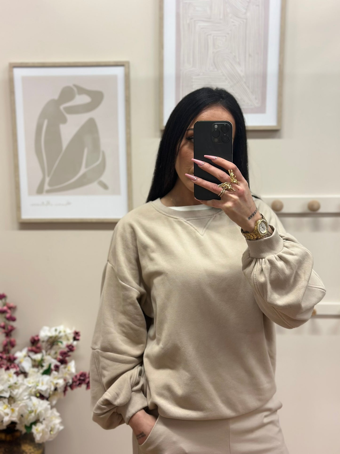 Sweat Stana beige