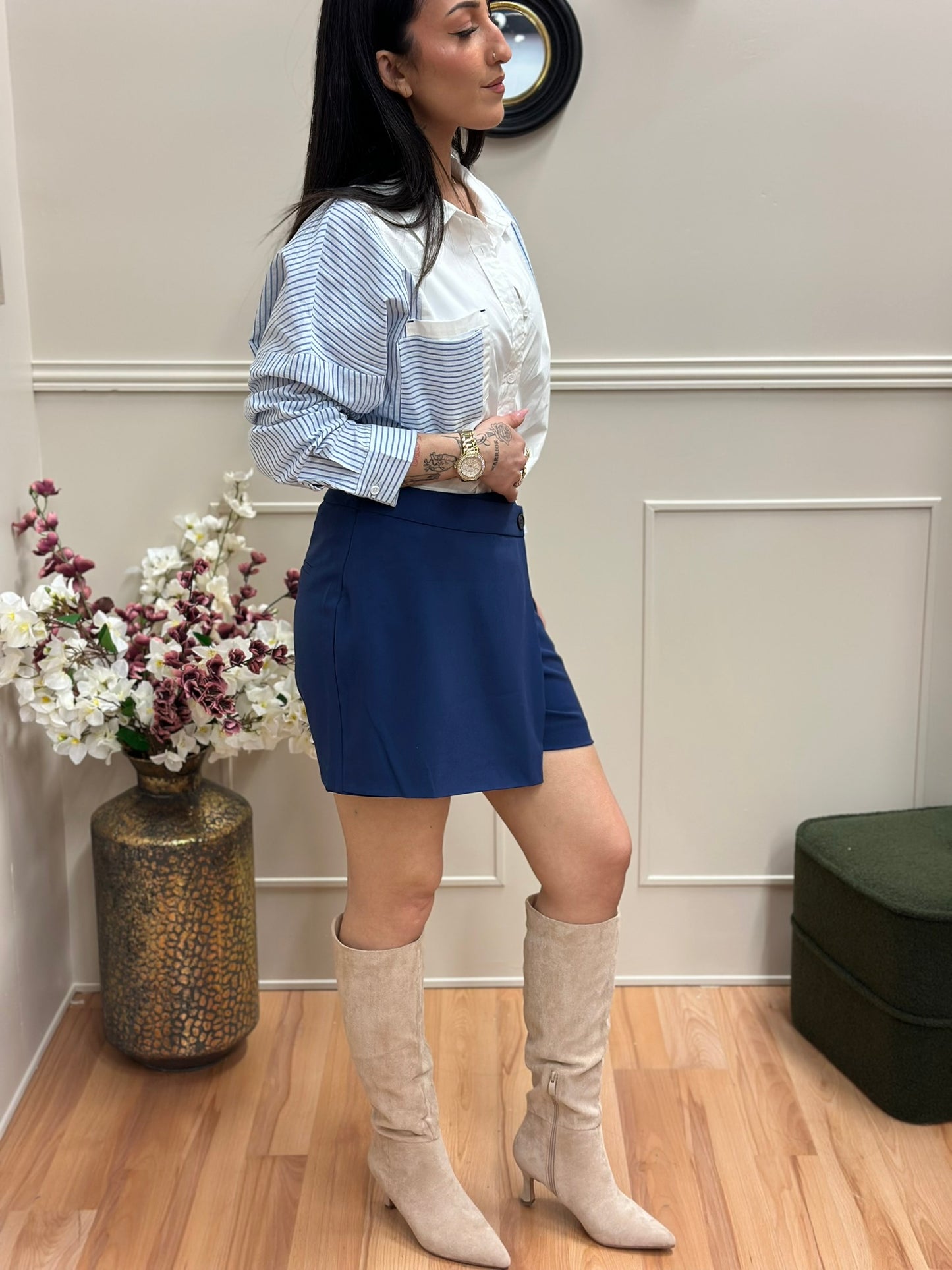 Jupe short Danta marine