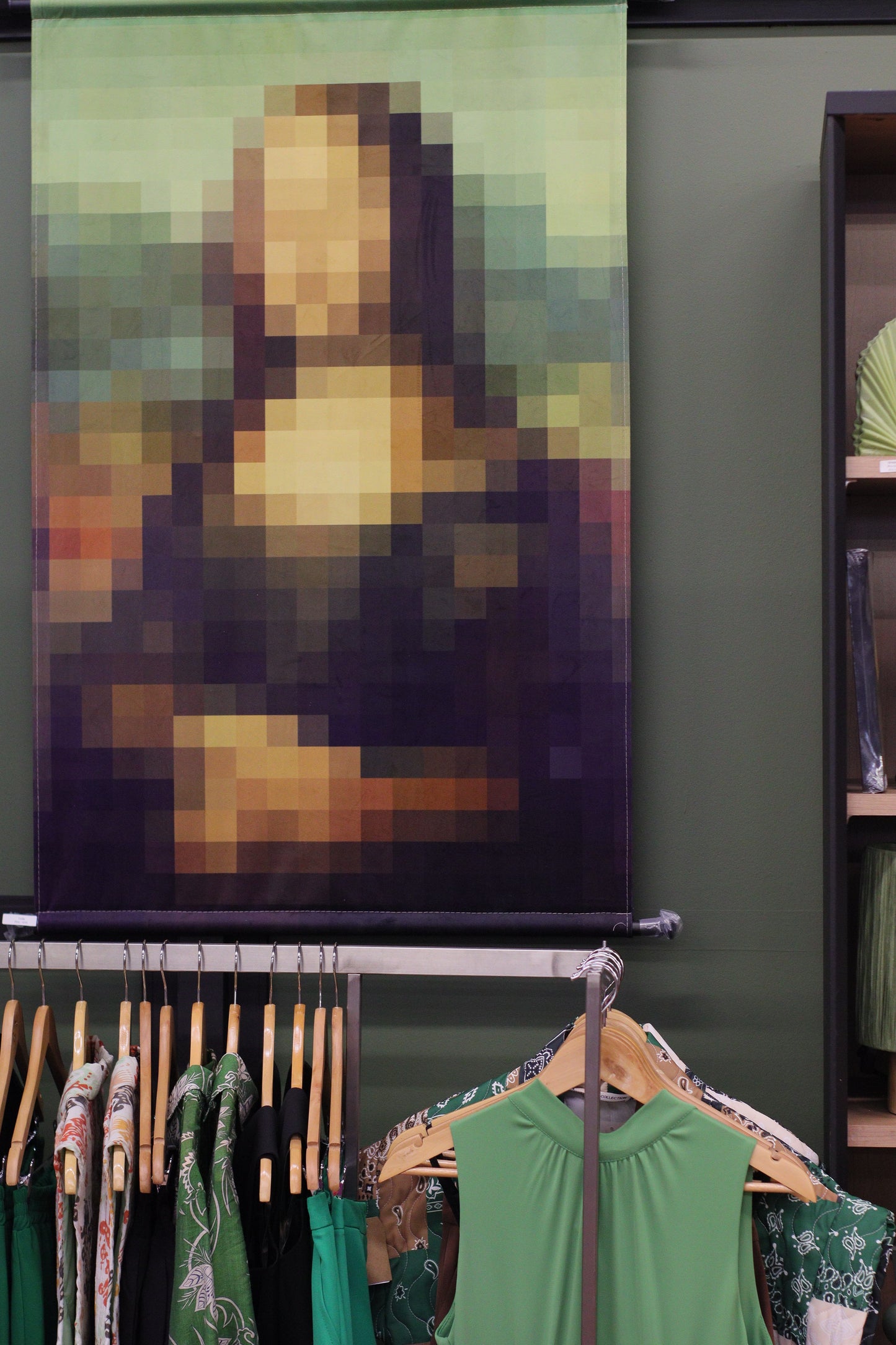 Toile Joconde pixellisée 83 x 110 cm