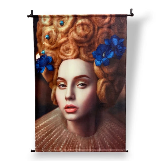 Toile Lady Blue 105 x 136 cm