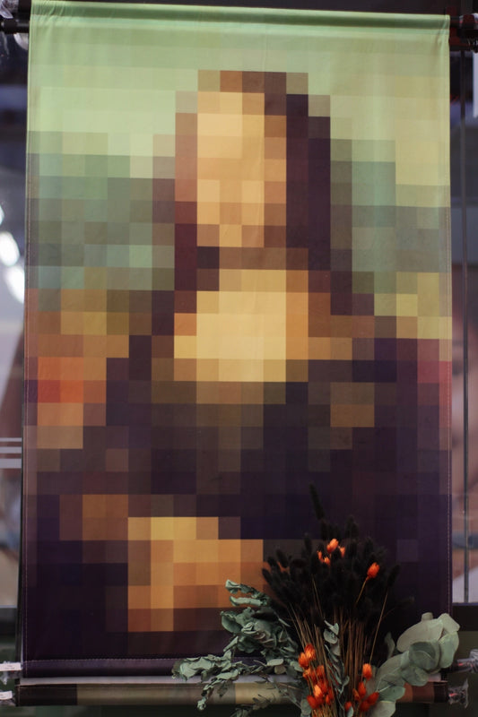 Toile Joconde pixellisée 83 x 110 cm