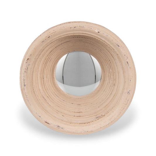 Miroir convexe beige profond 19 cm