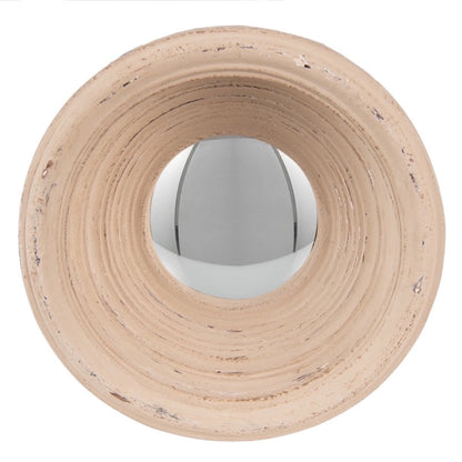 Miroir convexe beige profond 19 cm