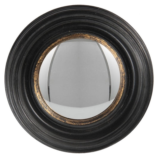 Miroir convexe mini noir/doré 16 cm