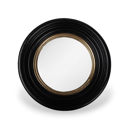 Miroir classique noir/doré 31 cm