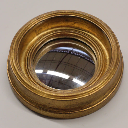 Miroir convexe mini doré 16 cm