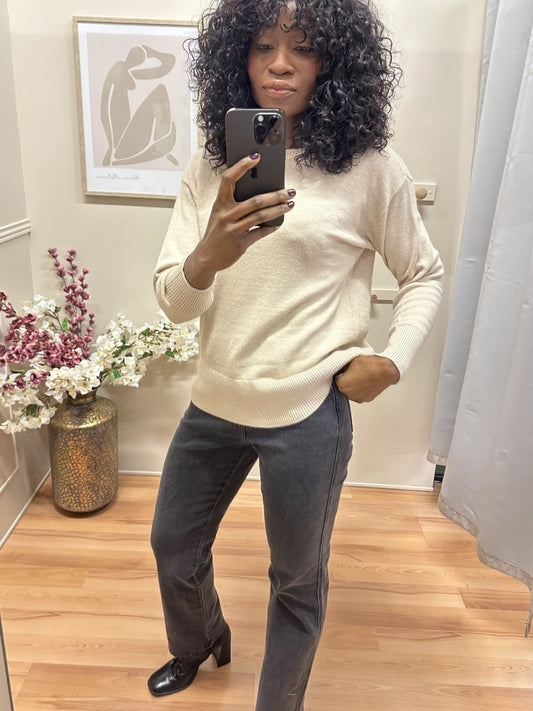 Pull Nonina beige