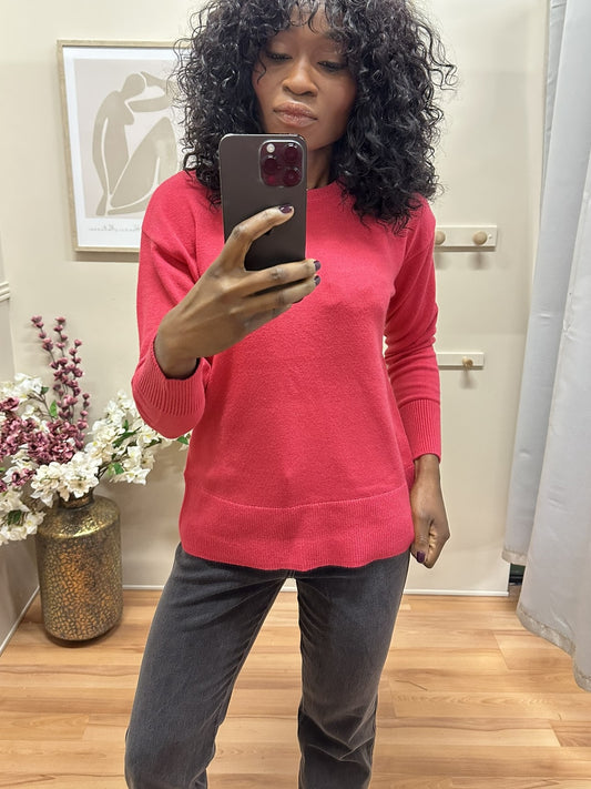 Pull Nonina framboise