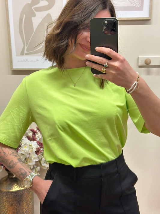 T-shirt Pamila vert fluo