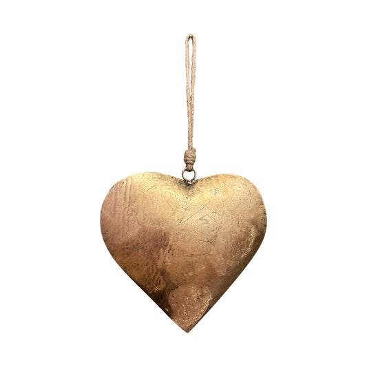 Coeur doré taille M
