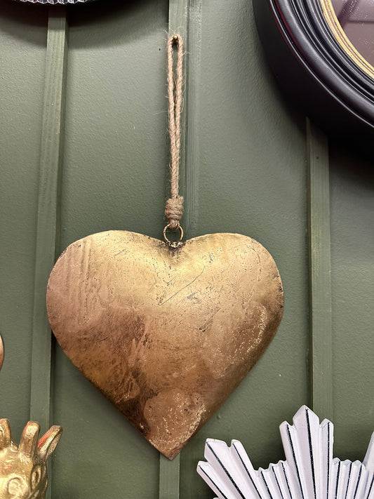 Coeur doré taille M