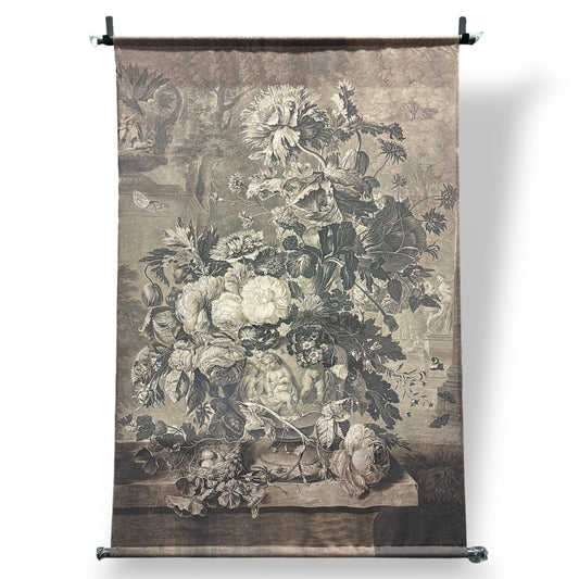 Toile bouquet baroque 105 x 136 cm